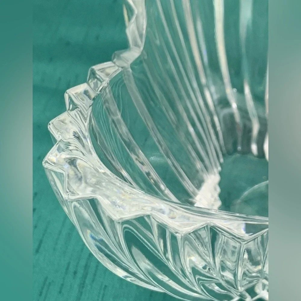 Vintage Crystal Glassware Mikasa Lydia Tulip Dish Elegant Home Decor Clear Glass - Picture 8 of 12